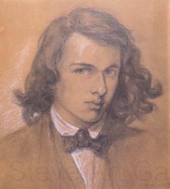 Dante Gabriel Rossetti Self-Portrait (mk28) Norge oil painting art
